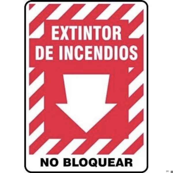 Accuform SAFETY SIGN FIRE EXTINGUISHER DO SHMFXG558XL SHMFXG558XL - main